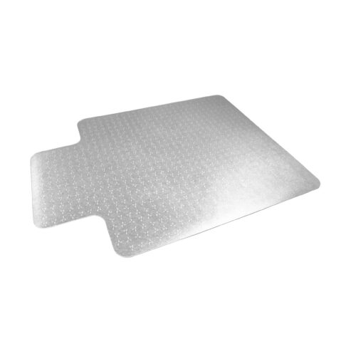 Floortex Trylock PVC Keyhole Shaped Chair Mat For Low Pile Carpet