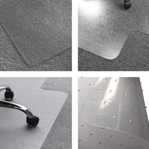 Floortex PVC Keyhole Shaped Chair Mat