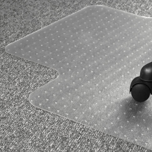 Floortex PVC Keyhole Shaped Chair Mat