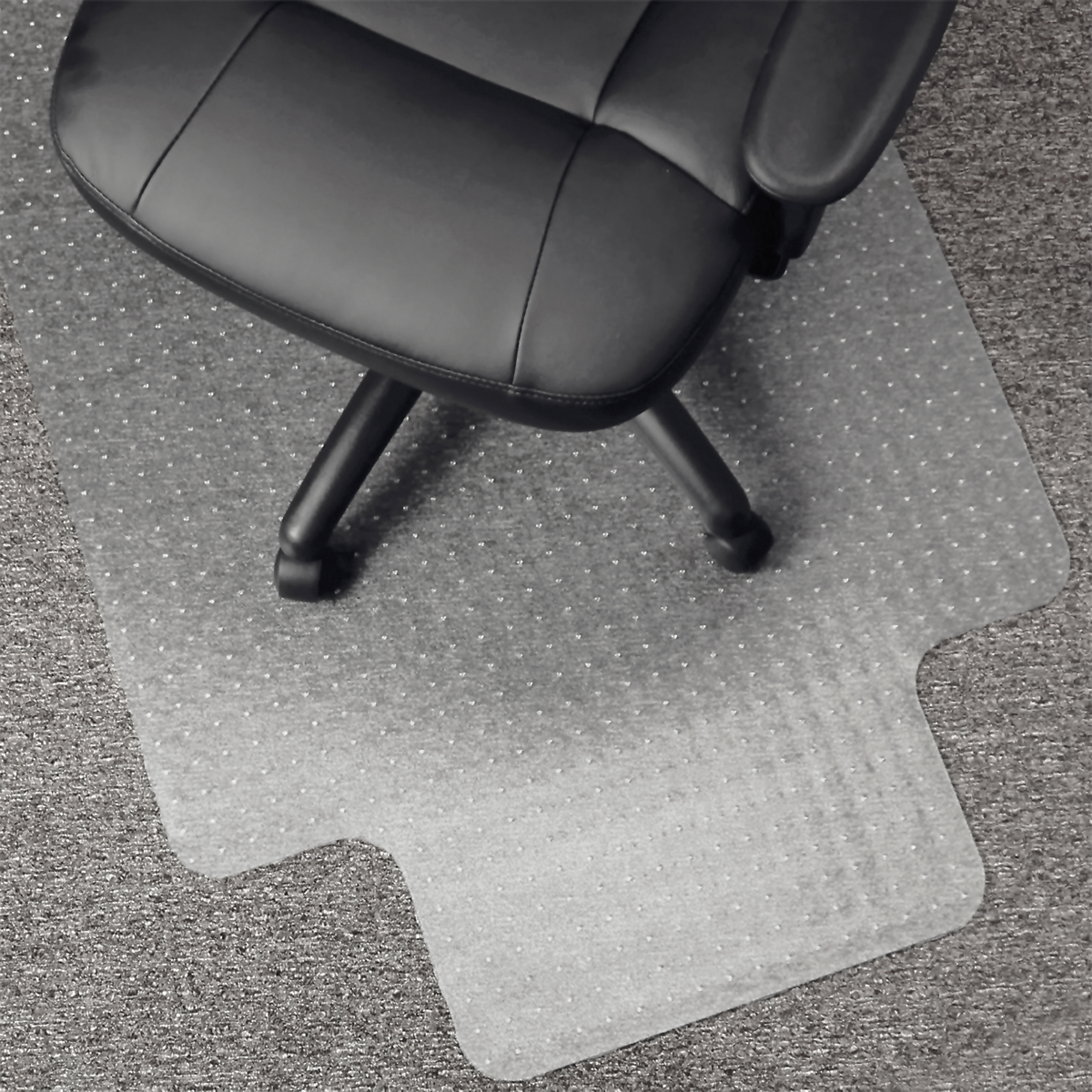 Floortex PVC Keyhole Shaped Chair Mat