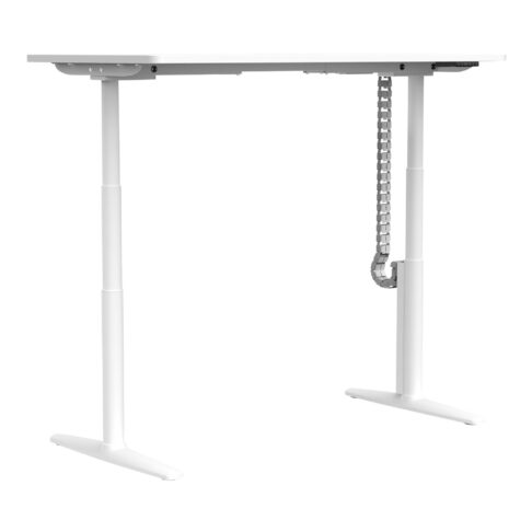 Syntra Straight Height Adjustable Desk with D Scallop Cutout