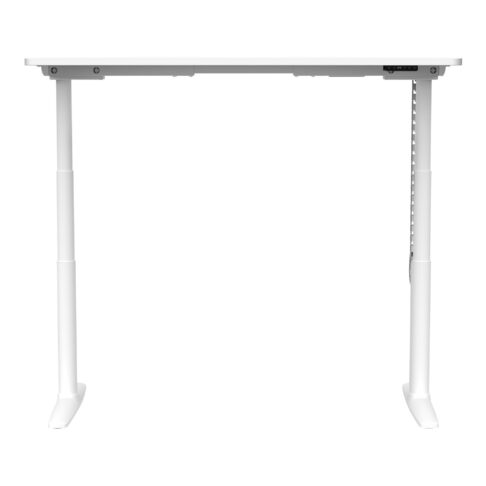 Syntra Straight Height Adjustable Desk with D Scallop Cutout