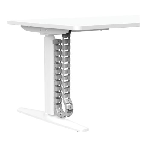 Syntra Straight Height Adjustable Desk with D Scallop Cutout